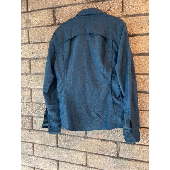 The North Face Womens Blue Button-Up Shirt M/M Polyester Lightweight - Picture 10 of 16